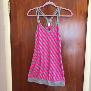 Discreet racer back tank top